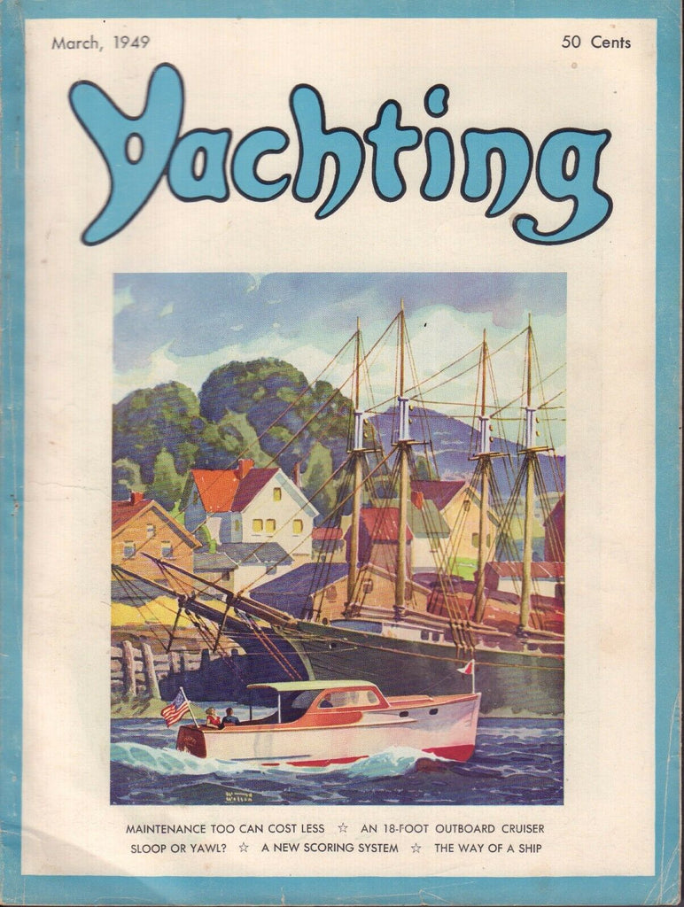 Yachting March 1949 18 Foot Outboard Cruiser 032217nonDBE