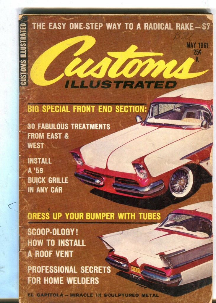 Customs Illustrated Magazine May 1961 Front End Section GD 041017nonjhe