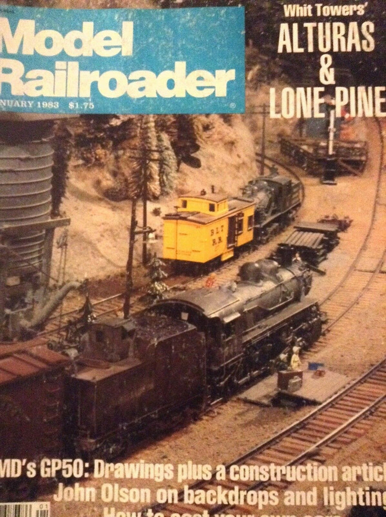 Model Railroader Magazine Alturas & Lone Pine January 1983 010119nonrh