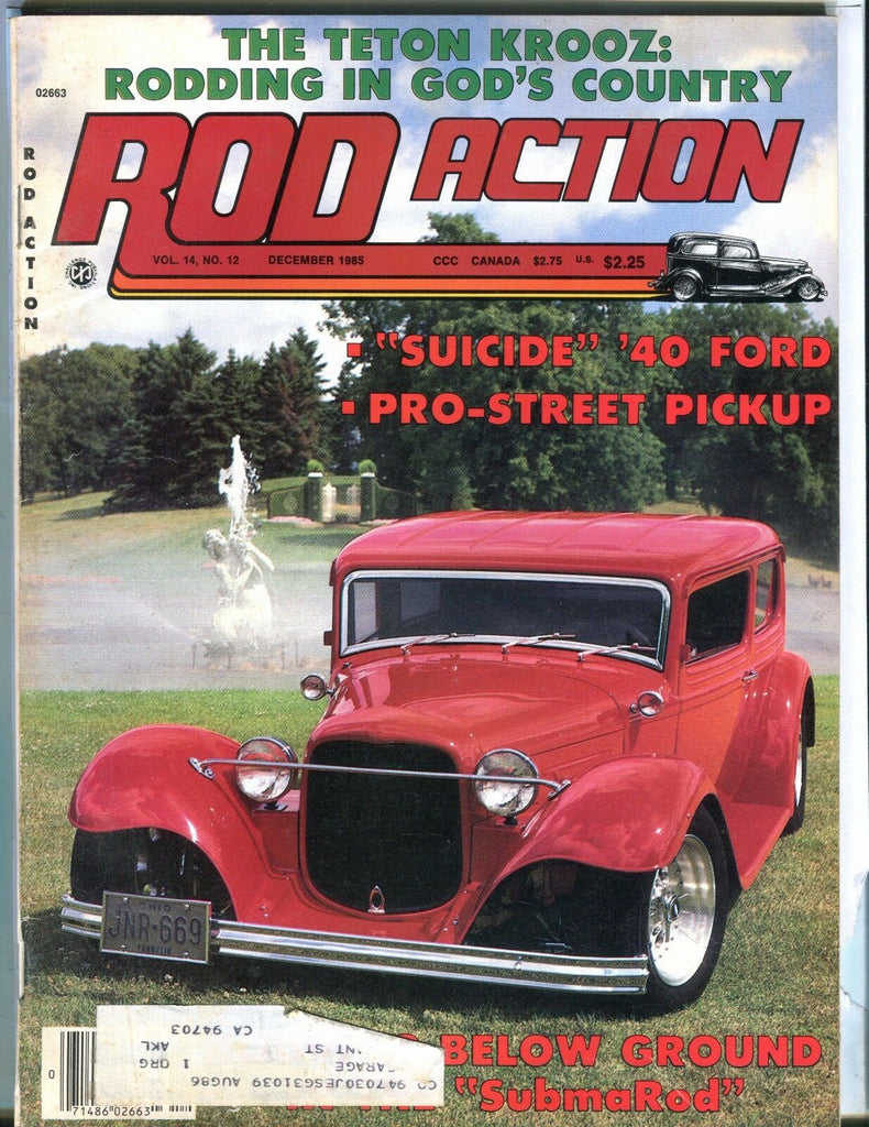 Rod Action Magazine December 1985 '40 Ford EX w/ML 031317nonjhe