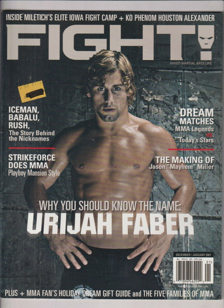 Fight! Mag Urijah Faber Jason Miller Dec/Jan 2007 030920nonr