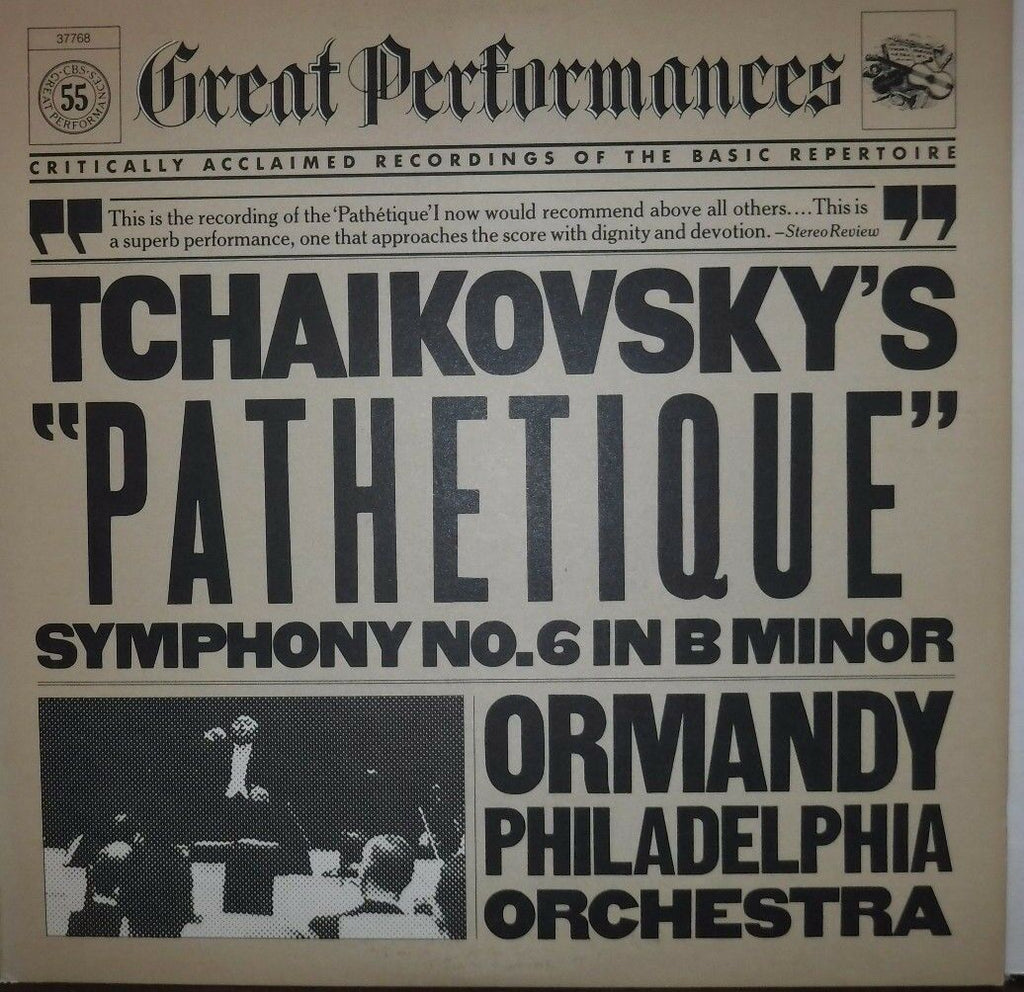 Tchaikovsky's Pathetique Symphony No. 6 in B Minor 33RPM 37768 100116LLE#2