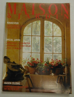 Maison & Jardin French Magazine Special Jardin Maison Celebre May 1986 101414R1