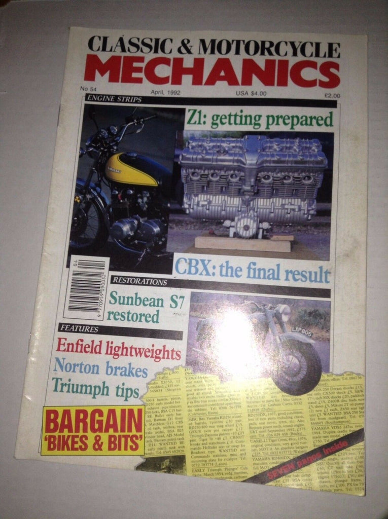Classic & Motorcycle Mechanics Magazine Z1 Getting Prep April 1992 032517NONRH