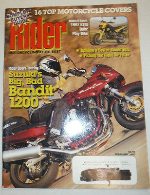 Rider Magazine Suzuiki Bandit 1200 1997 KTM Duke February 1997 041015R