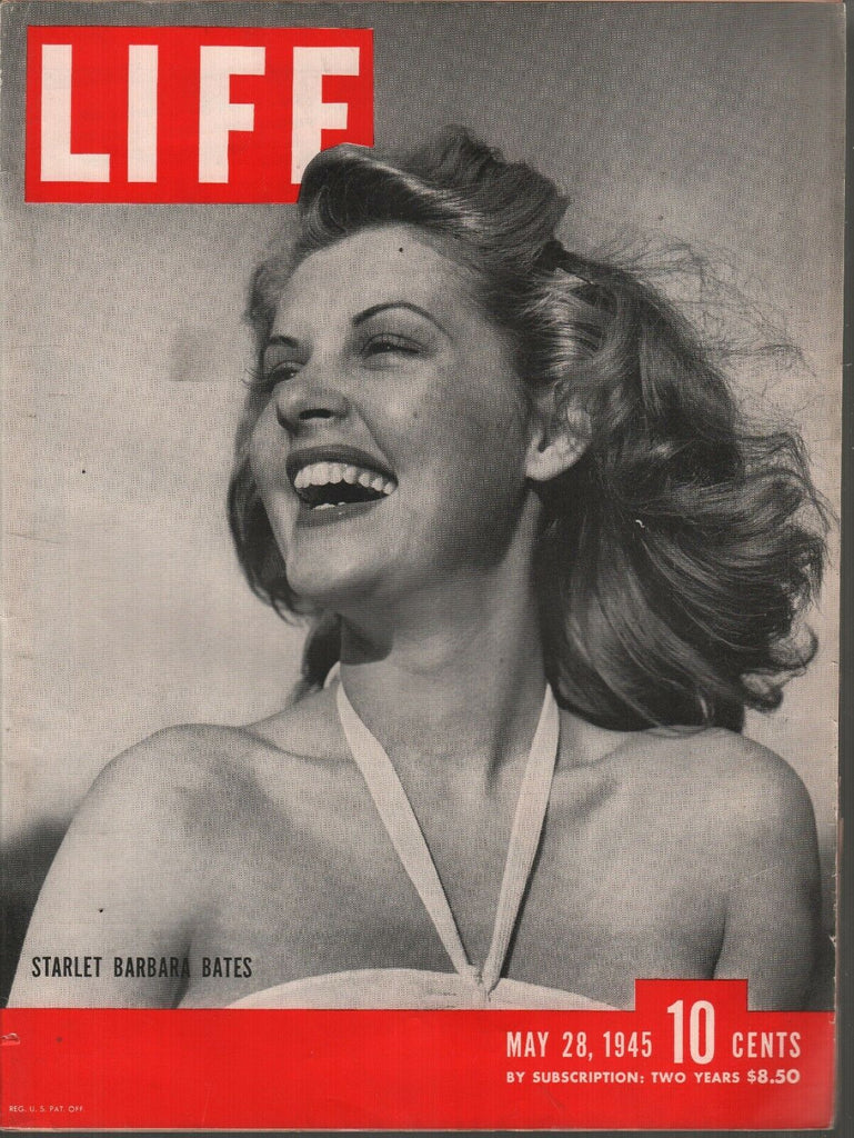 Life Magazine May 28 1945 Starlet Barbara Bates Vintage WWII Ads 082119AME