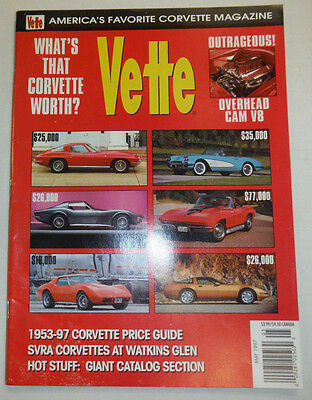 Vette Magazine Overhead Cam V8 & Corvette Price Guide May 1997 031215R