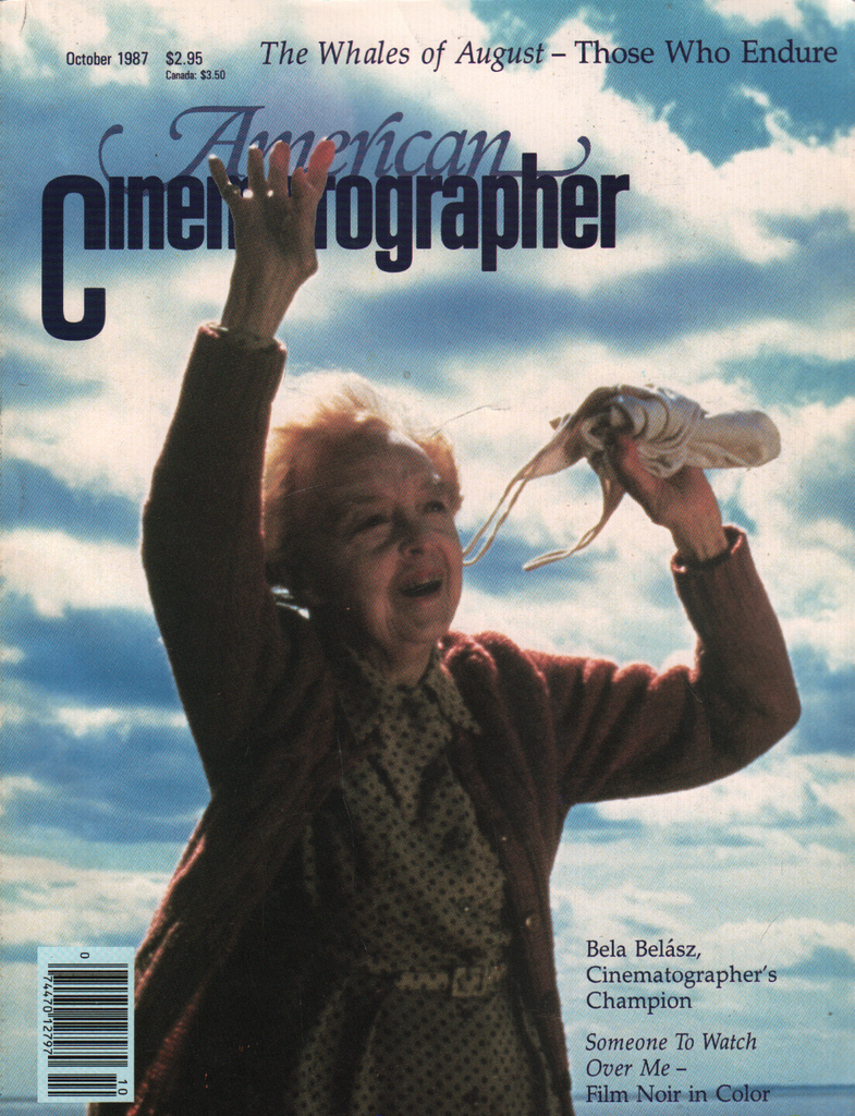 American Cinematographer October 1987 Bela Belasz Whales of August 080320ame