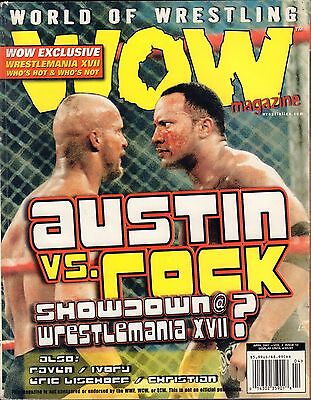 WOW Magazine April 2001 Austin Vs. Rock VG 042516DBE