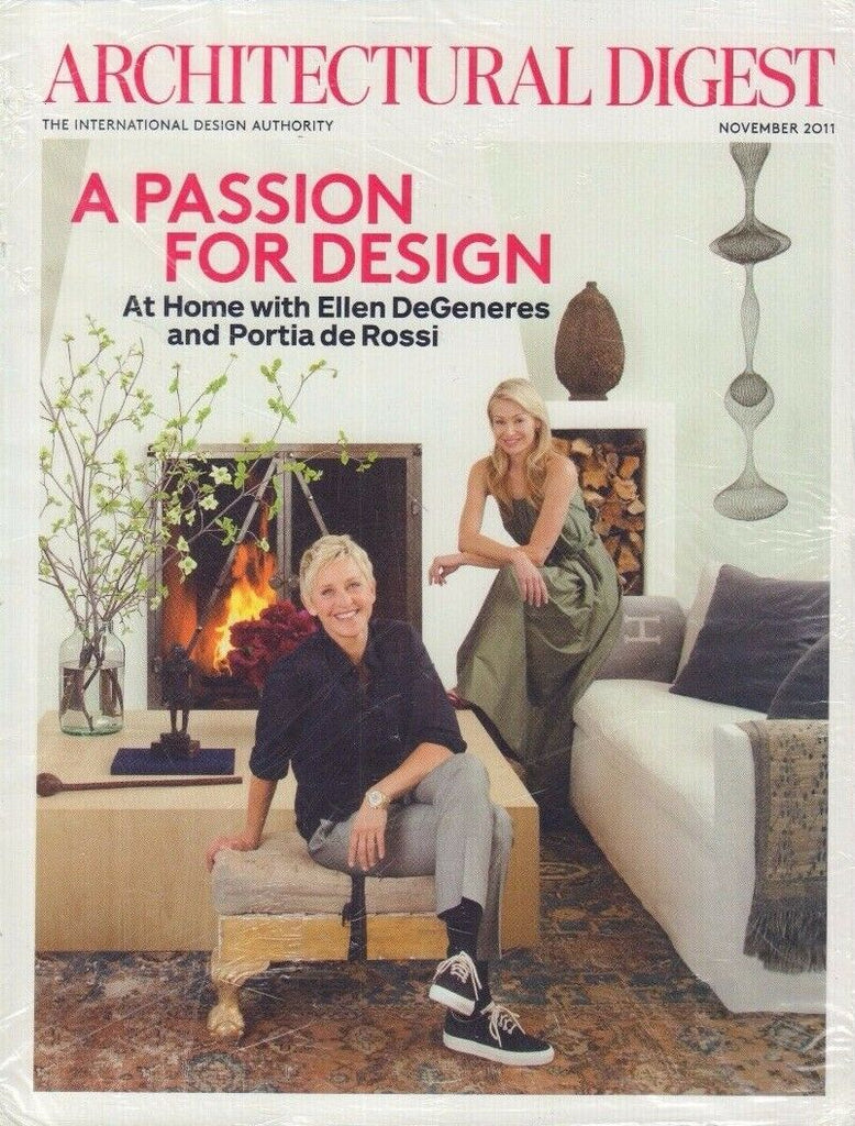 Architectural Digest November 2011 Ellen DeGeneres, Portia De Rossi 021417DBE2