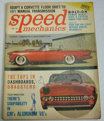 Speed Mechanics Magazine Adapt A Corvette Floor Shift August 1961 030713R