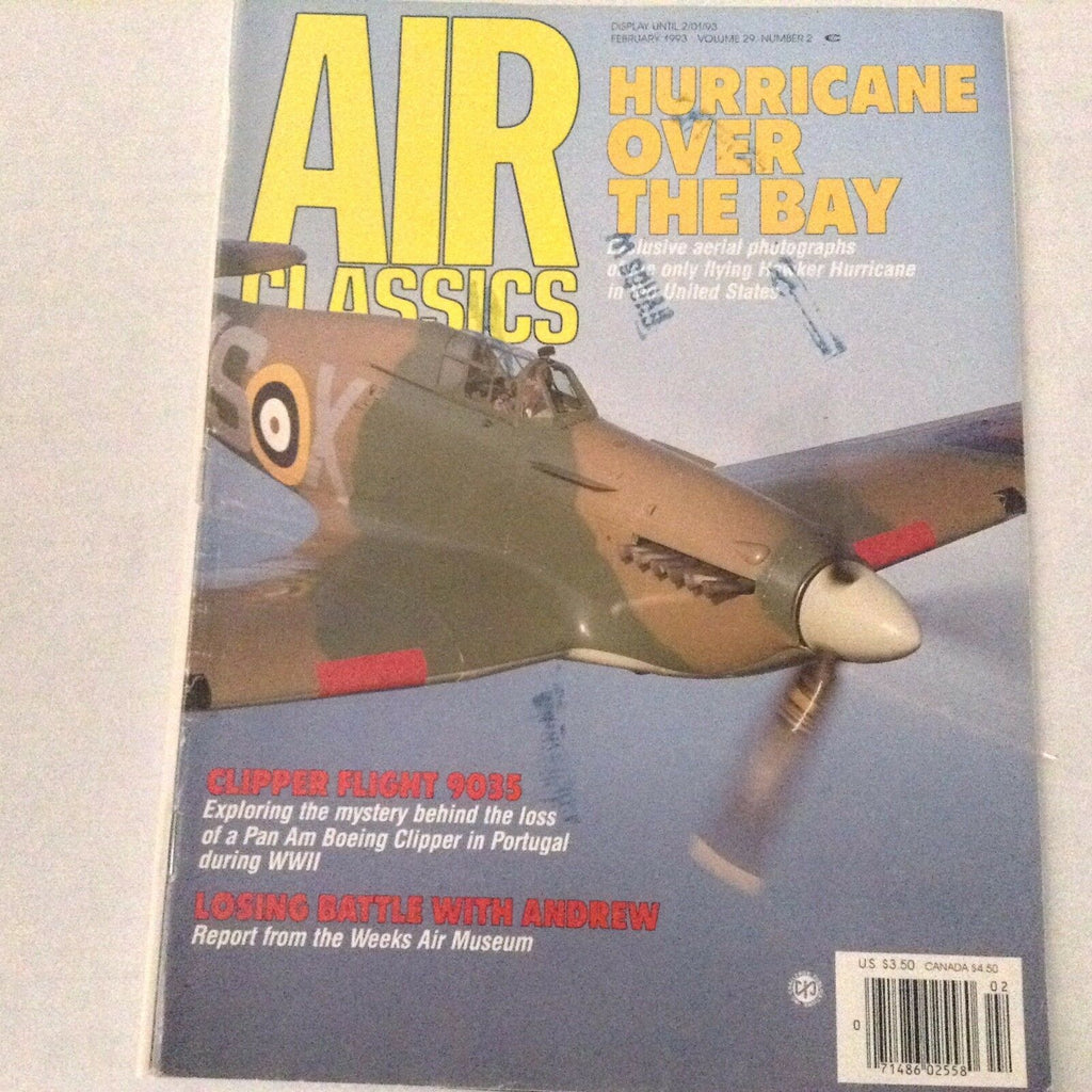 Air Classics Magazine Hawker Hurricane Clipper Flight February 1993 062217nonrh2