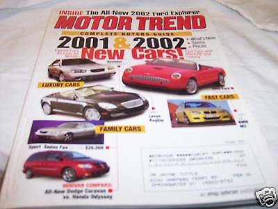 Motor Trend Magazine 10/2000 Lexus Ragtop