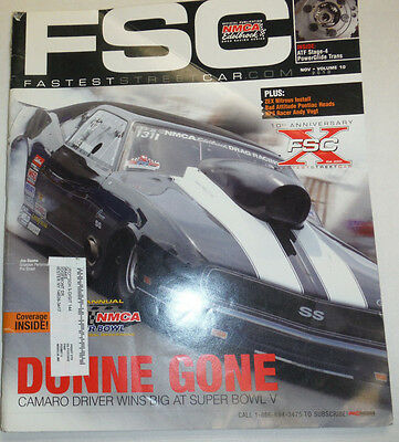 FSC Magazine Dunne Gone Camaro Driver Wins Super Bowl V November 2010 011515R