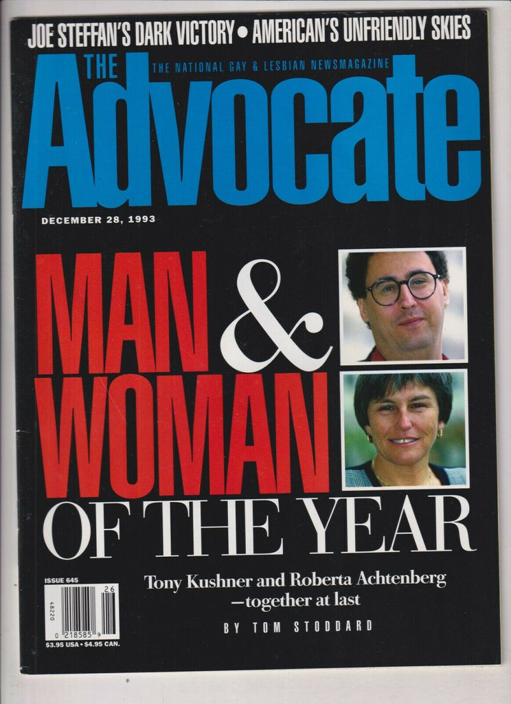 The Advocate Gay Interest Tony Kushner December 28, 1993 031320nonr