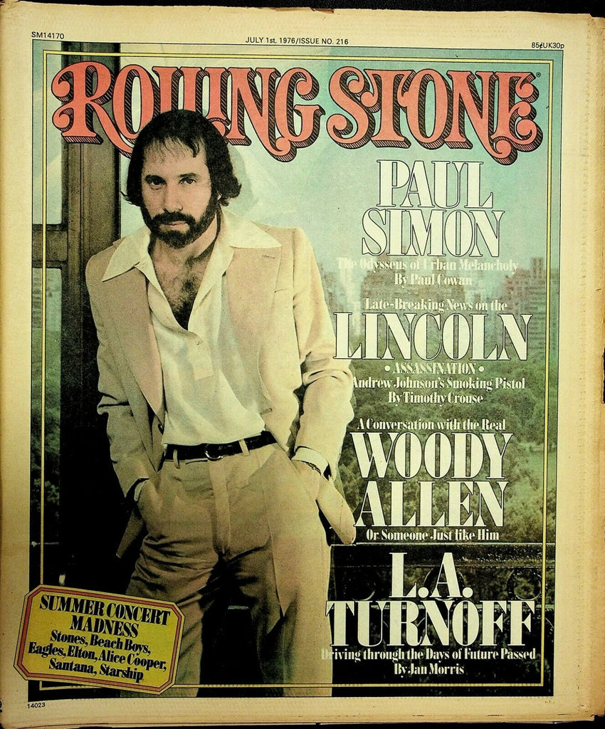 Rolling Stone July 1 1976 Paul Simon Woody Allen Alice Cooper 072820ame