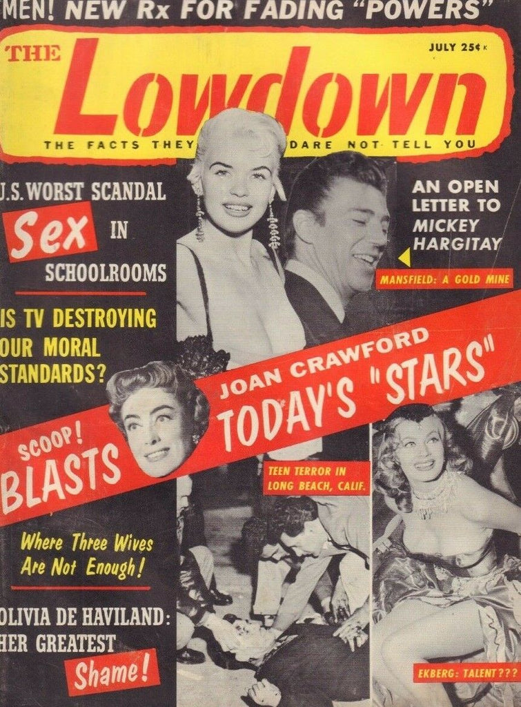 The Lowdown July 1959 Joan Crawford Marlin Monroe Anita Ekberg 013119DBE2