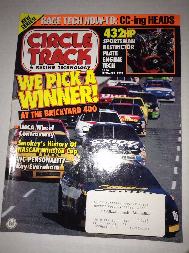 Circle Track Magazine Brickyard 400 IMCA Wheel Contro September 1994 040417NONRH