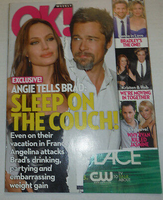 Ok! Magazine Brad Pitt Angelina Jolie September 2009 122914R