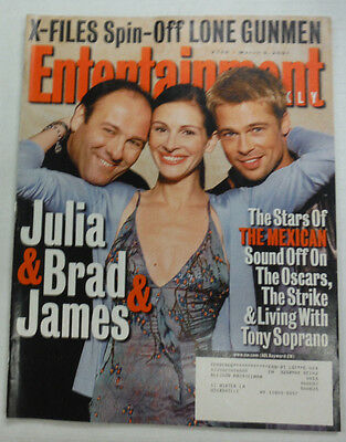 Entertainment Weekly Magazine Julia Roberts James Gandolfini March 2001 051615R2