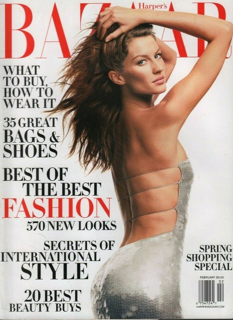 Harpers Bazaar February 2003 Gisele Bundchen Janet Jackson 071219DBE