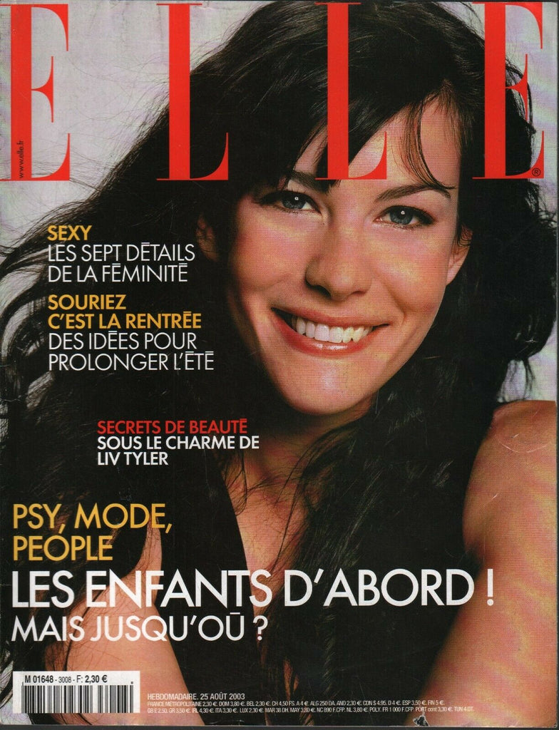Elle French Fashion Magazine August 25 2003 Liv Tyler 101620ame