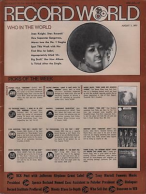 Record World August 7 1971 Jean Knight EX 120715DBE