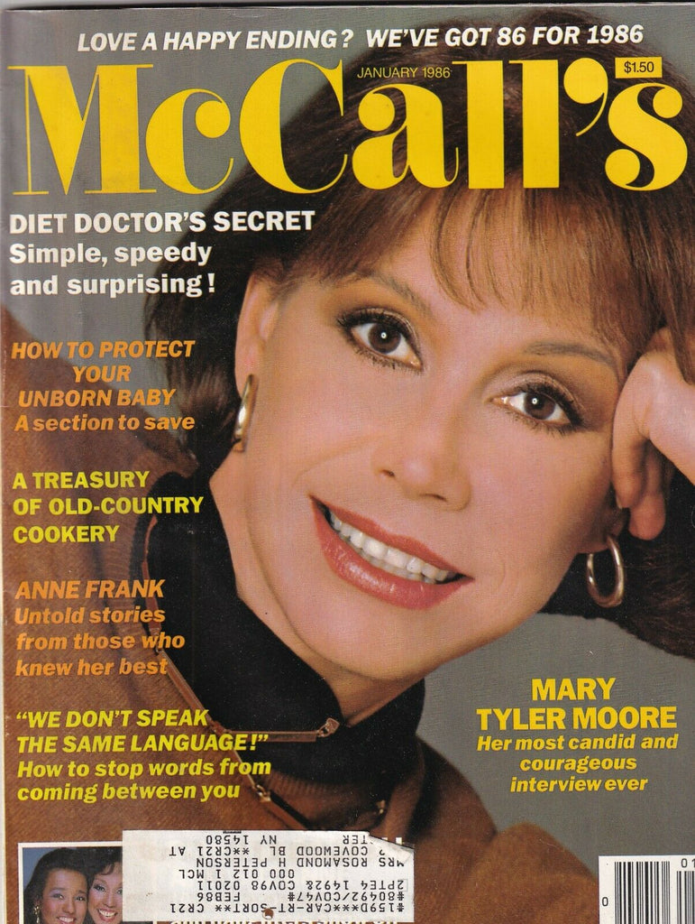 McCall's Mag Mary Tyler Moore Anne Frank January 1986 092819nonr