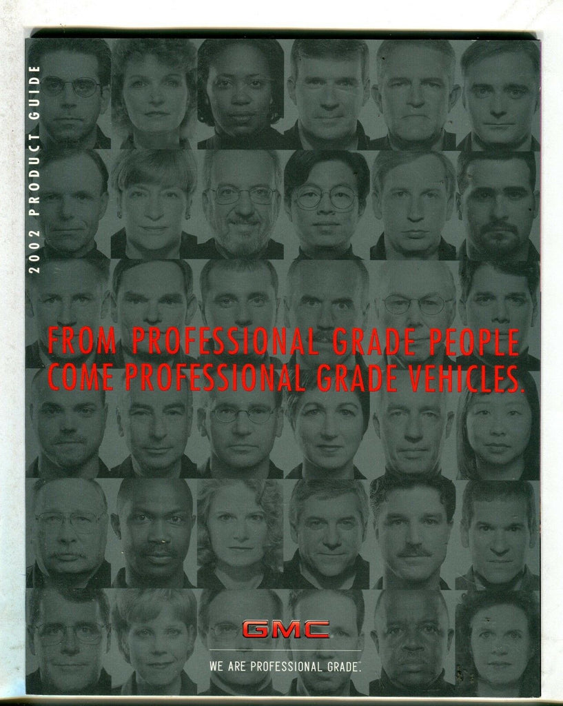 2002 GMC Product Guide Automobile Brochure EX 092316jhe
