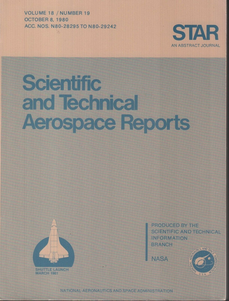 NASA Star Volume 18 #19 October 8 1980 Shuttle Launch 1981 Ex-FAA 121918AME2