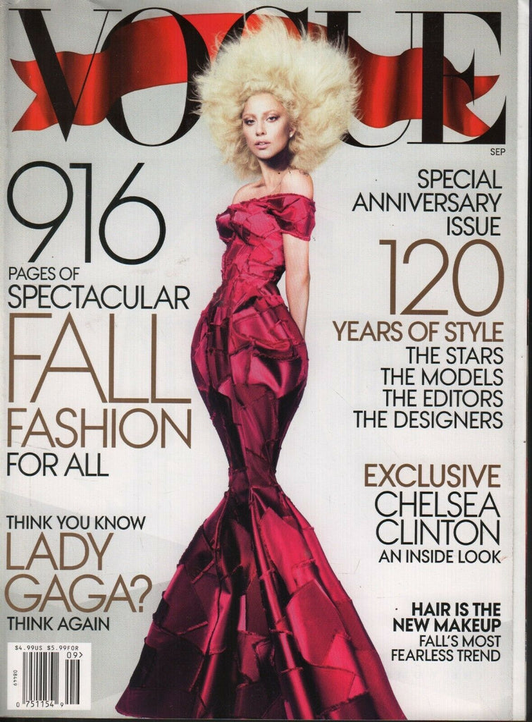 Vogue September 2012 Anniversary Special Lady Gaga Chelsea Clinton 072619AME