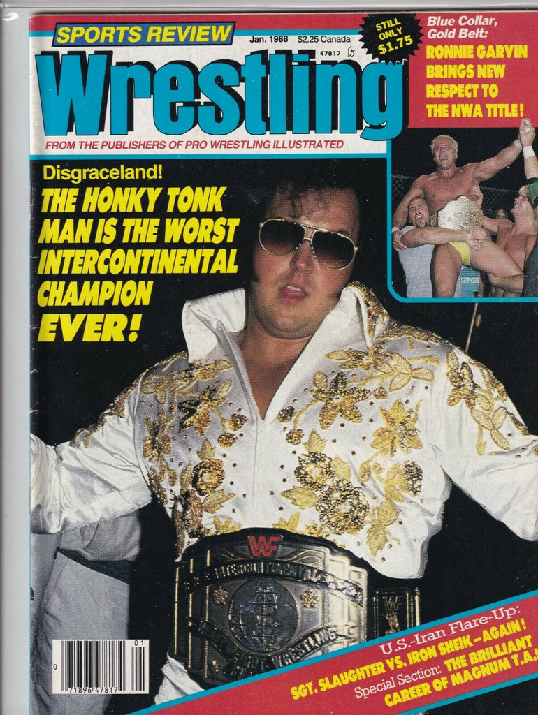 Sports Review Wrestling Honky Tonk Man Ronnie Garvin January 1988 060419nonr