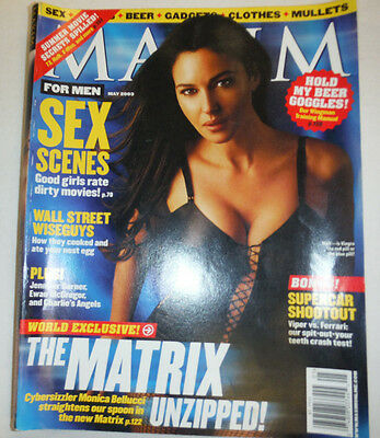 Maxim Magazine Monica Bellucci Matrix Unzipped May 2003 031715R2