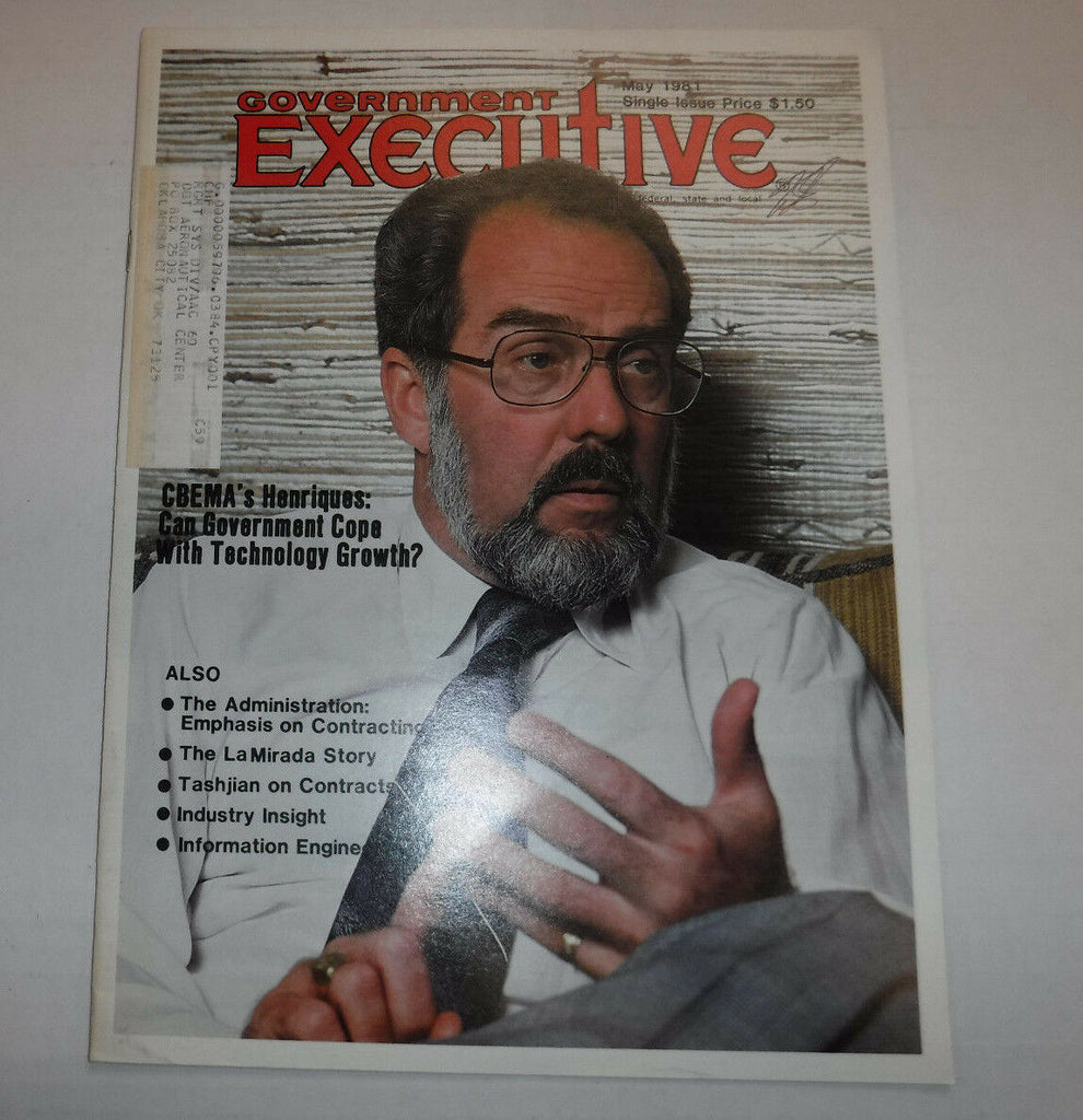 Government Executive Magazine CBEMA's Henriques May 1981 FAL FAA 102016R