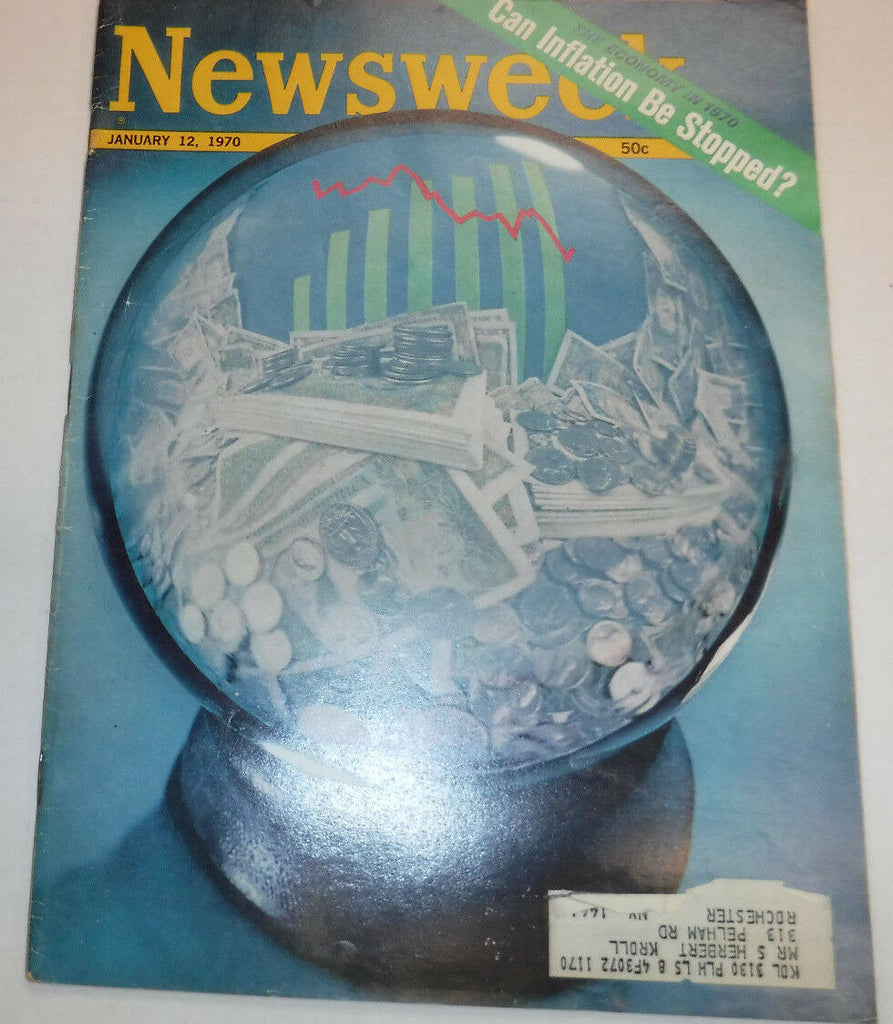 Newsweek Magazine Can Inflation Be Stopped January 12, 1970 101816R2