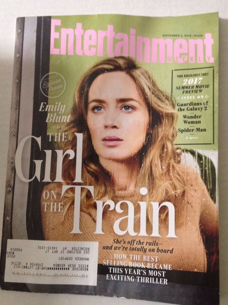 Entertainment Weekly Magazine Emily Blunt September 2, 2016 022917NONRH