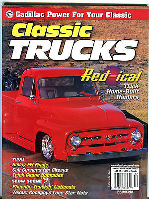 Classic Trucks Magazine February 2000 Red-ical Home-Built Haulers EX 012516jhe