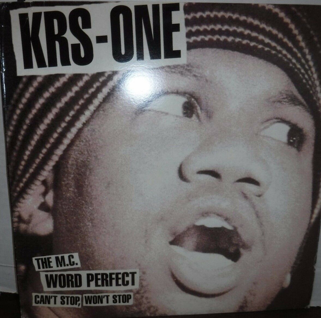 KRS-ONE Can't Stop won't stop The Mc Word Perfect 33RPM 021217LLE