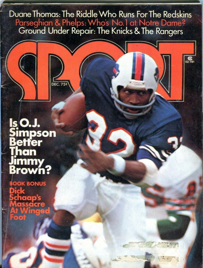 Sport Magazine December 1974 O.J. Simpson VG No ML 100316jhe