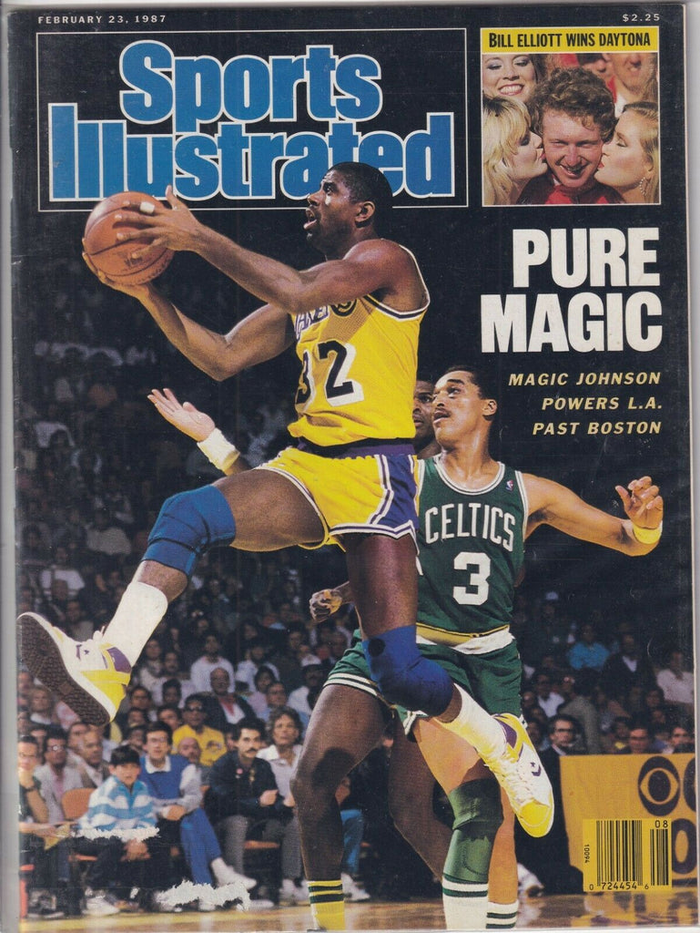 Sports Illustrated Magic Johnson Lakers Vs Celtics February 23, 1987 091519nonr