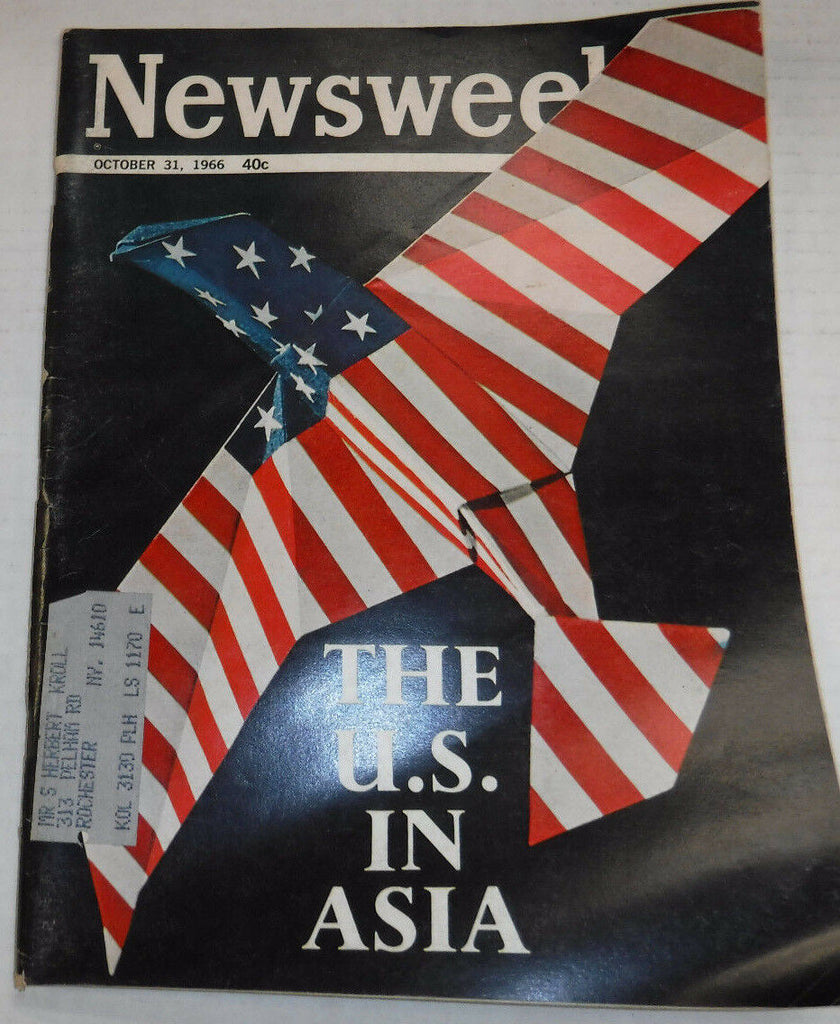 Newsweek Magazine The Us In Asia October 31, 1966 101116R