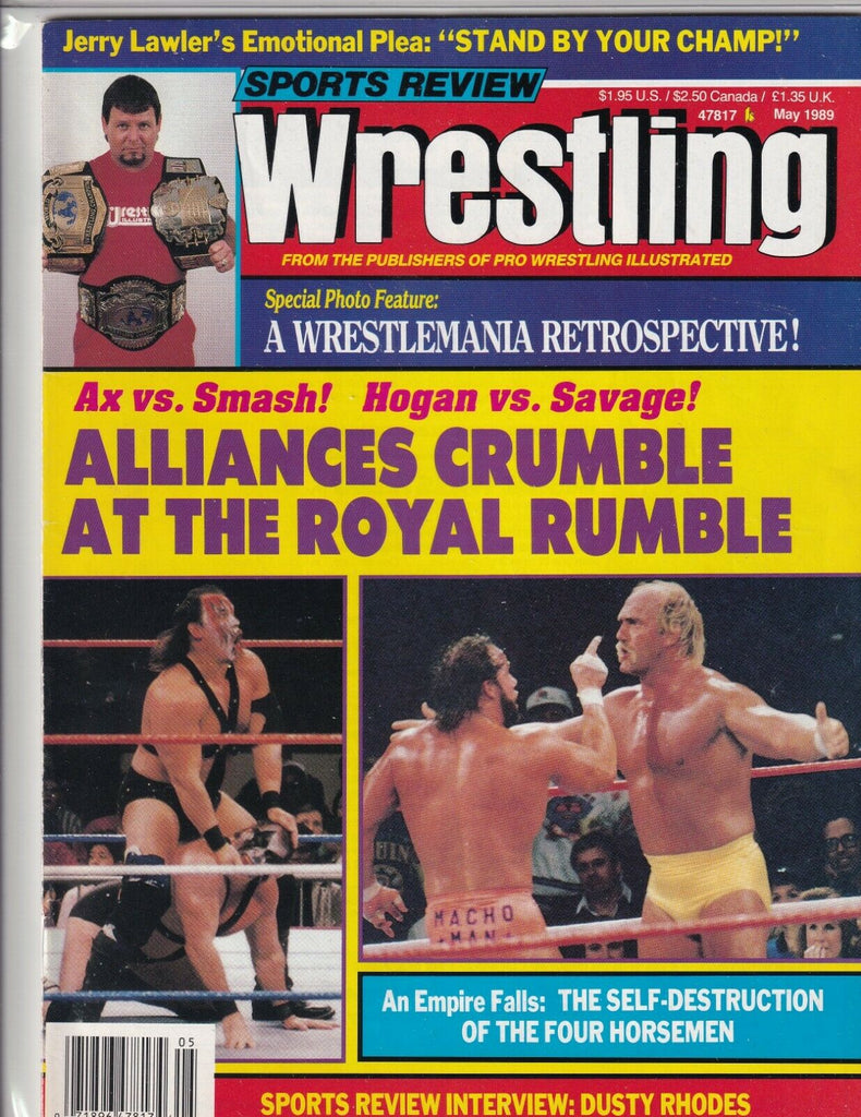 Sports Review Wrestling Jerry Lawler Randy Savage May 1989 060519nonr