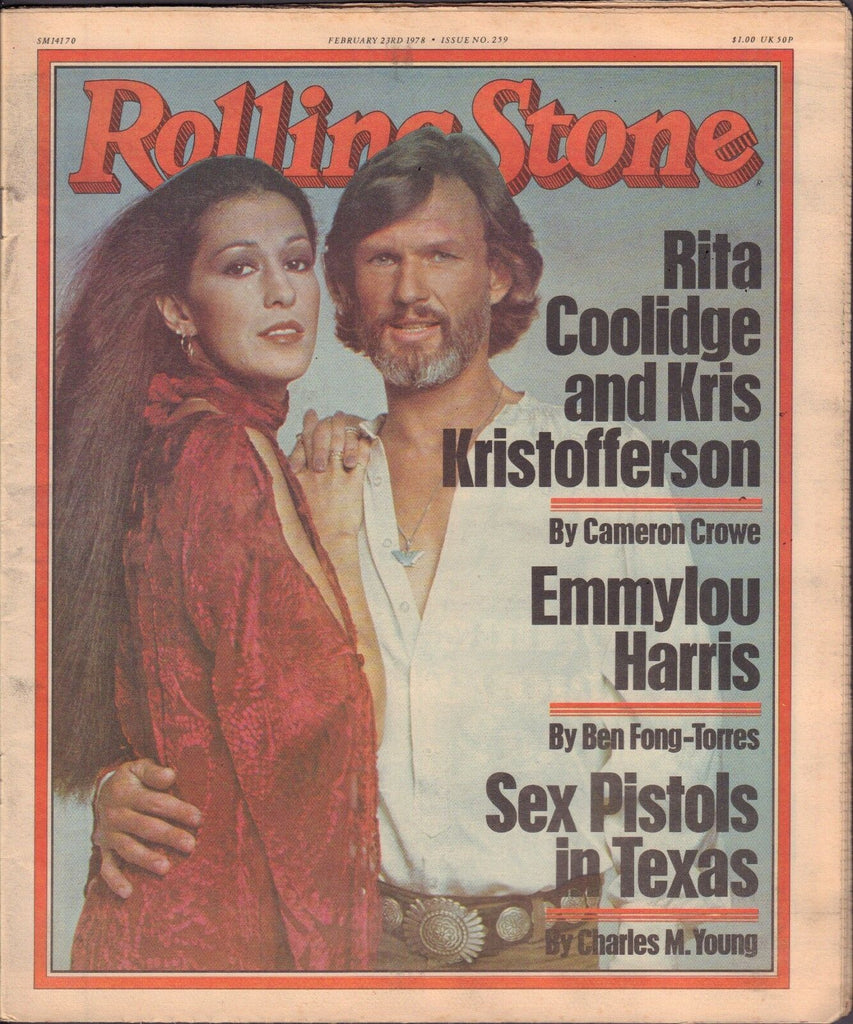 Rolling Stone February 23 1978 Rita Coolidge, Kids Kristofferson 122616DBE