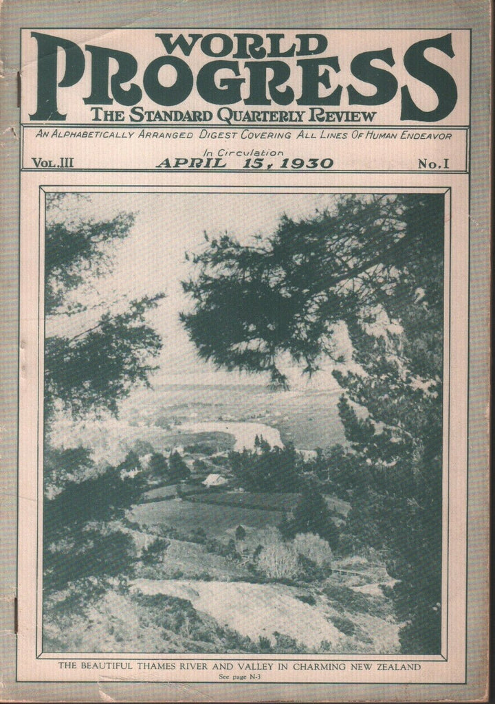 World Progress Vol 3 April 15 1930 #1 Thames River 061719AME