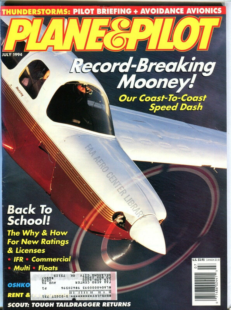 Plane & Pilot Magazine July 1994 Mooney EX w/ML FAA Library 101916jhe