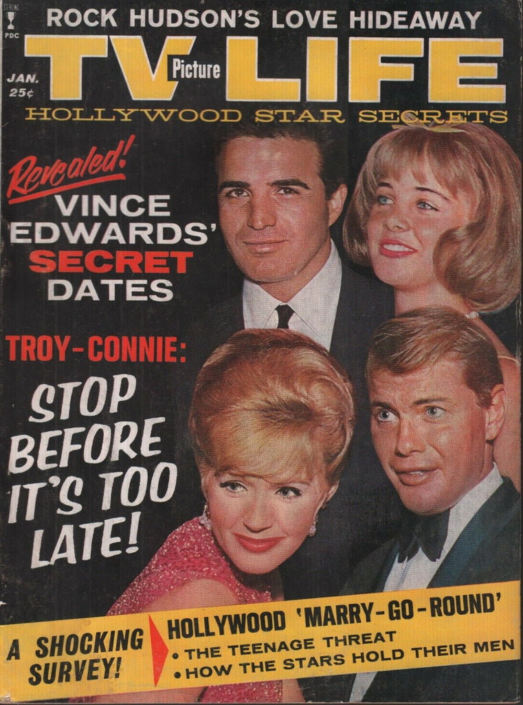 TV Picture Life January 1963 Rock Hudson Troy Connie 012819AME2