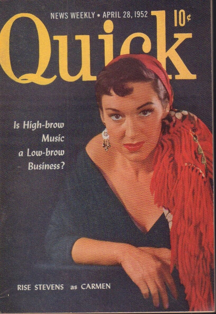 Quick News Weekly April 28 1952 Rise Stevens Cheesecake Pin Up 091318AME