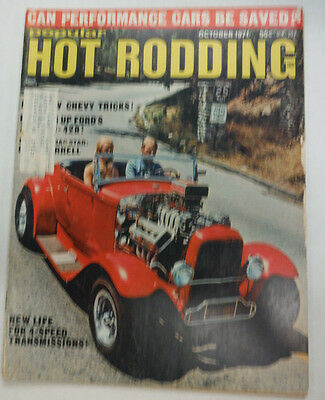 Popular Hot Rodding Magazine Chevy Tricks 4-Speed October 1971 WITH ML 052015R