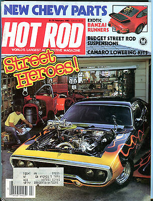 Hot Rod Magazine February 1983 Street Heroes! EX 031116jhe
