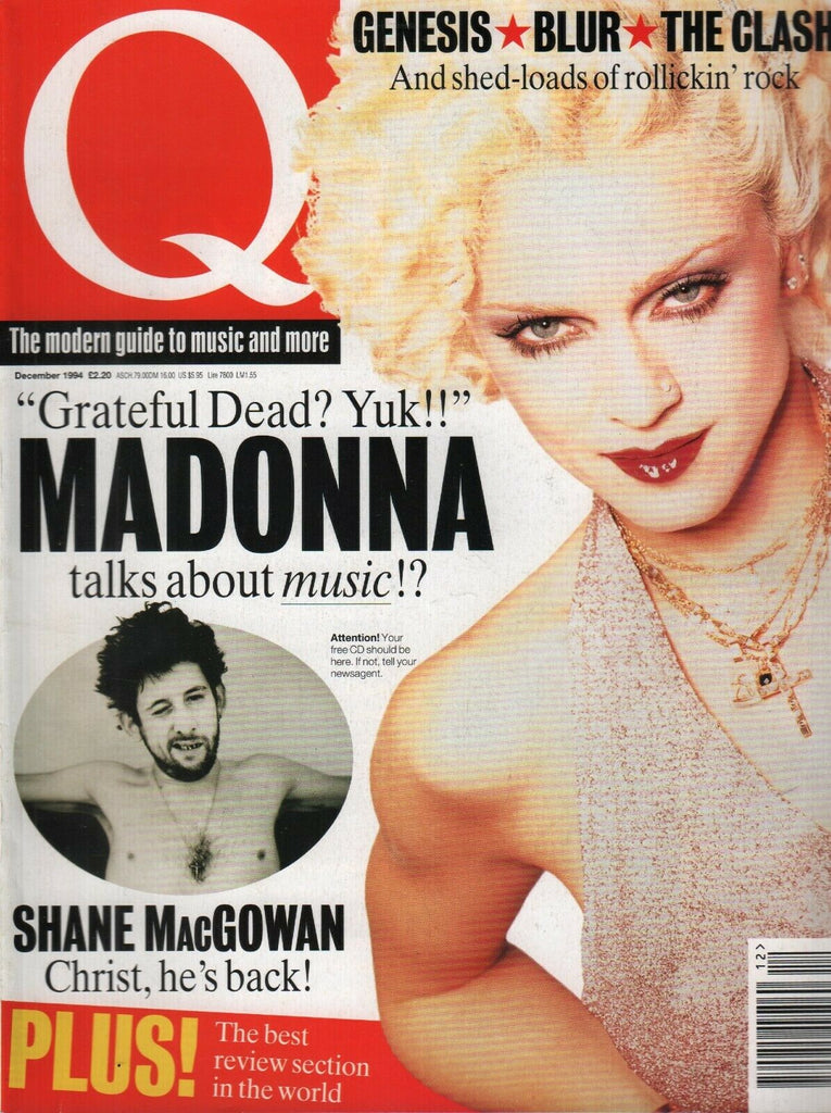 Q UK Music Magazine December 1994 Madonna Shane MacGowan 111319AME